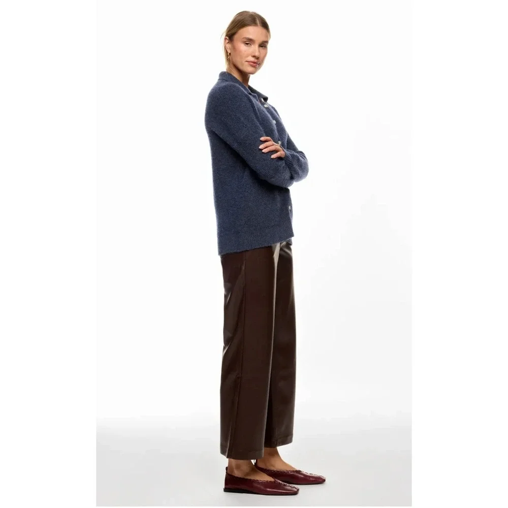 Central Park West Millie Oversized Sweater Polo Navy Size XS - Picture 4 of 9